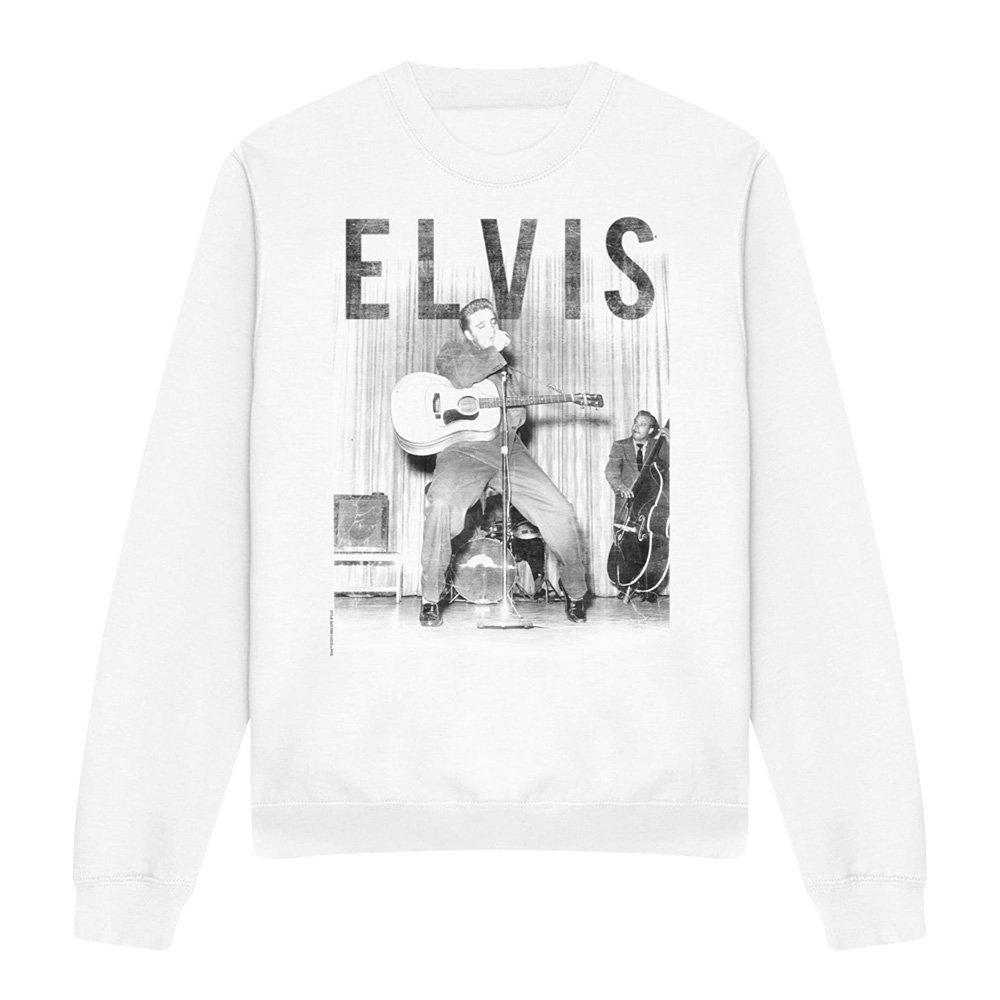 White - Elvis Presley - With The Band Sweatshirt White - 4