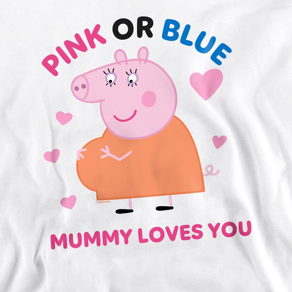 White - Hasbro - Peppa Pig Pink Or Blue Mummy Pig Loves You Womens - 2