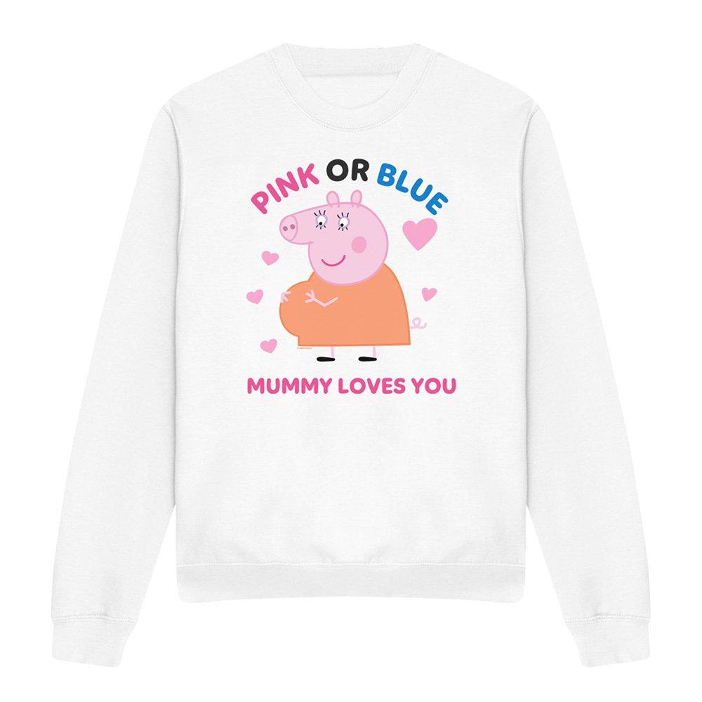White - Hasbro - Peppa Pig Pink Or Blue Mummy Pig Loves You Womens - 4