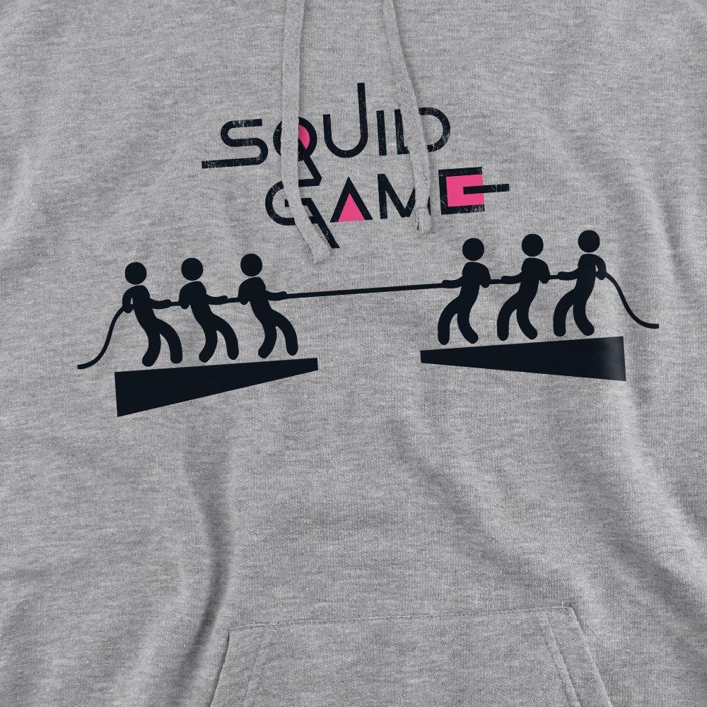 Light Grey - Squid Game - Squid Game Tug War Hoodie Athletic Heather - 2