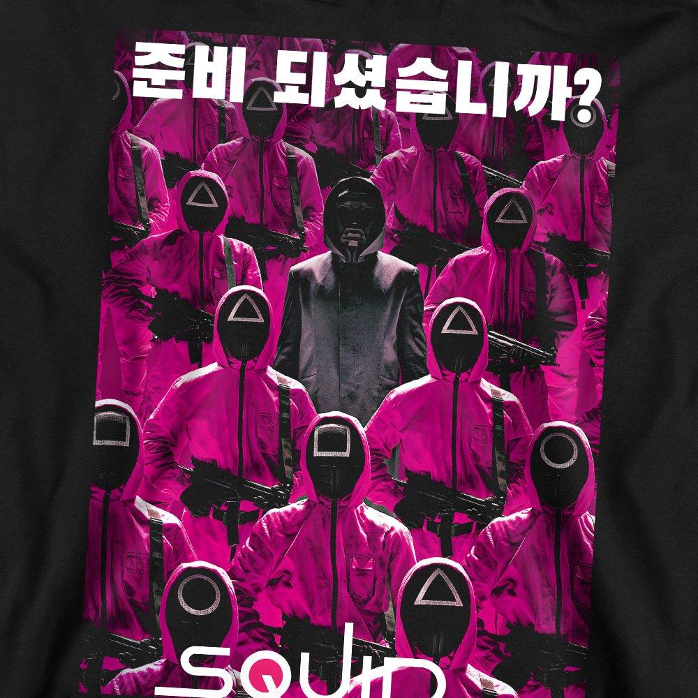 Black - Squid Game - SQUID GAME GUARD GROUP KOREAN Sweatshirt Black - 2