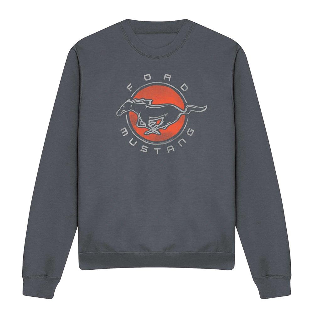 Charcoal - Ford - Ford Mustang Circle Sweatshirt Charcoal - 4