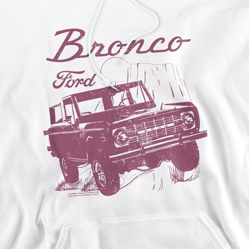 White - Ford - Ford Bronco Wild West Hoodie White - 2