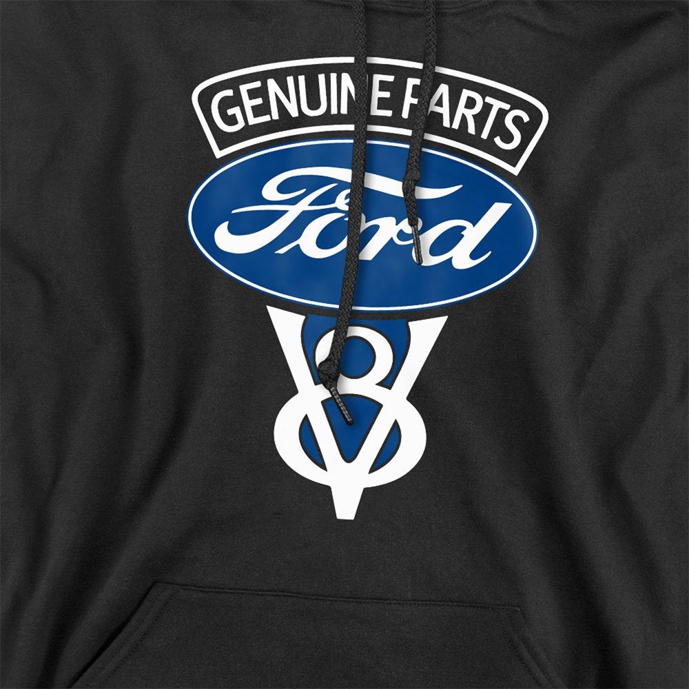 Black - Ford - Ford V8 Genuine Parts Hoodie Black - 2