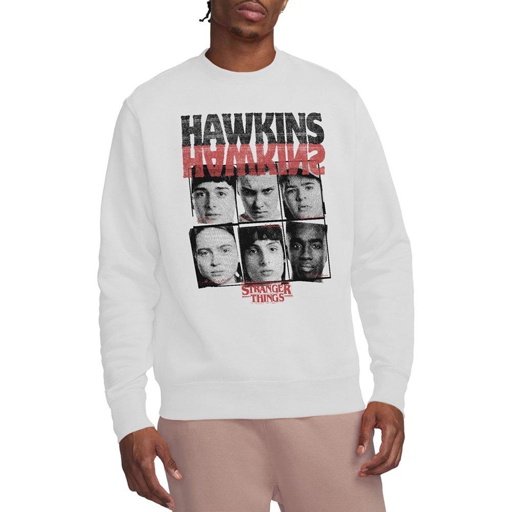 White - Stranger Things - Stranger Things Hawkins Upside Down Sweatshirt Wh - 1