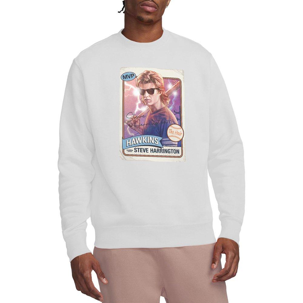 White - Stranger Things - Stranger Things Steve Harrington Hair Sweatshirt - 1