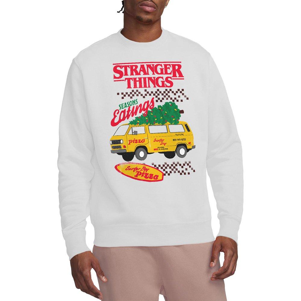 White - Stranger Things - Stranger Things Seasons Eatings Pizza Van Christma - 1