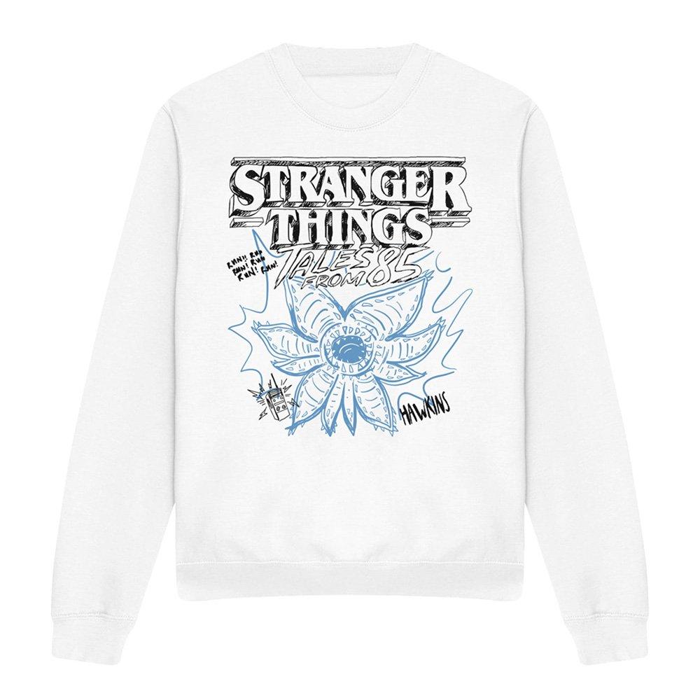 White - Stranger Things - Stranger Things Tales From 85 Demo Sketch Sweatshi - 4