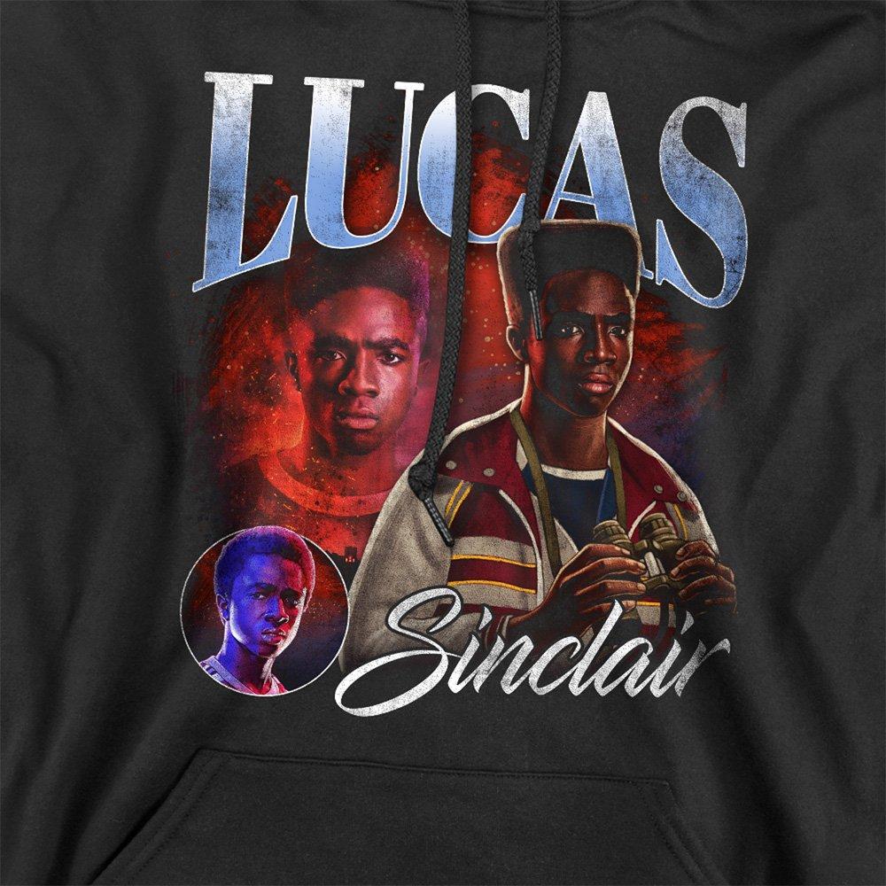 Black - Stranger Things - Stranger Things Lucas Homage Hoodie Black - 2