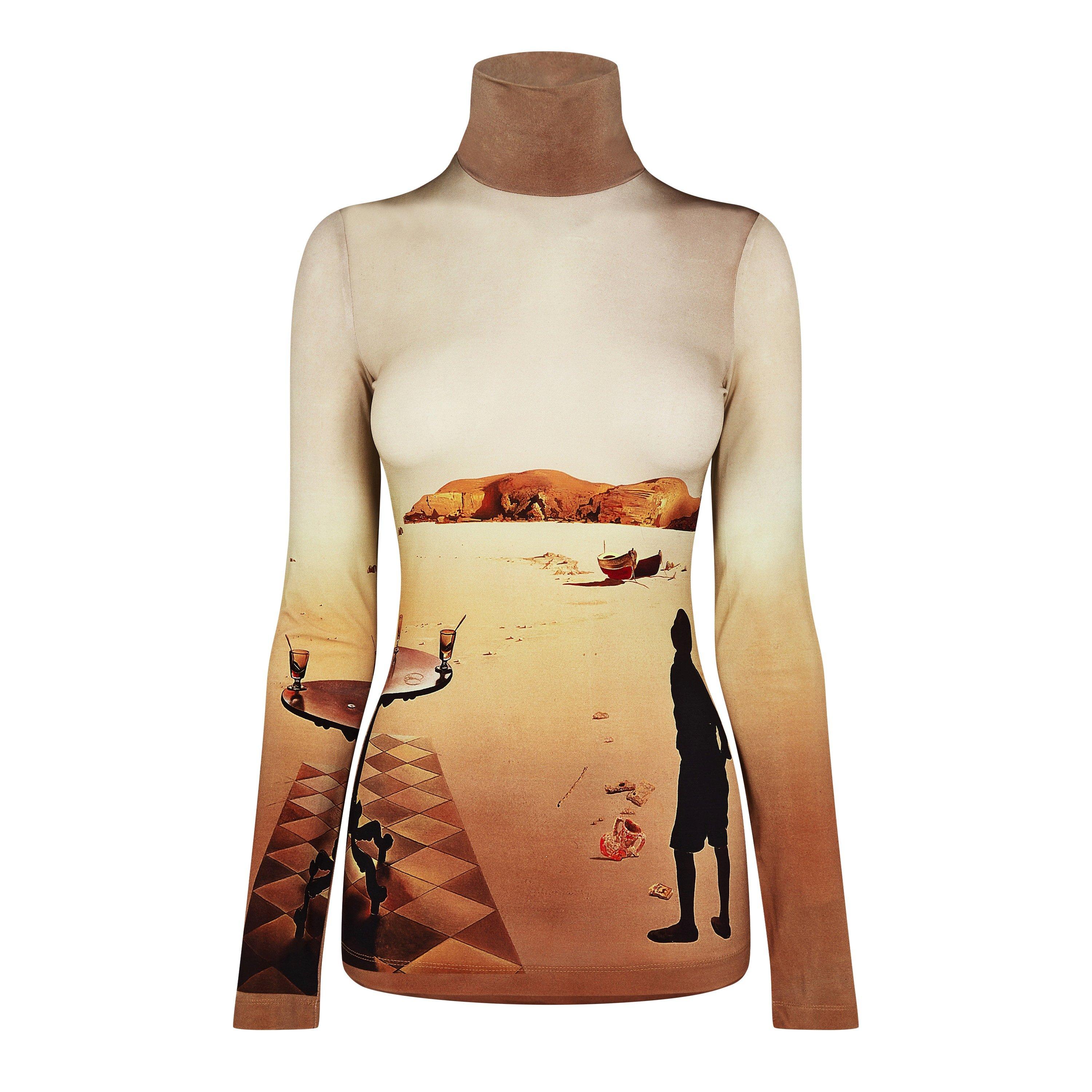 Table Sol - Rabanne - Women's Dali Sun Table Print Crop Top - 5
