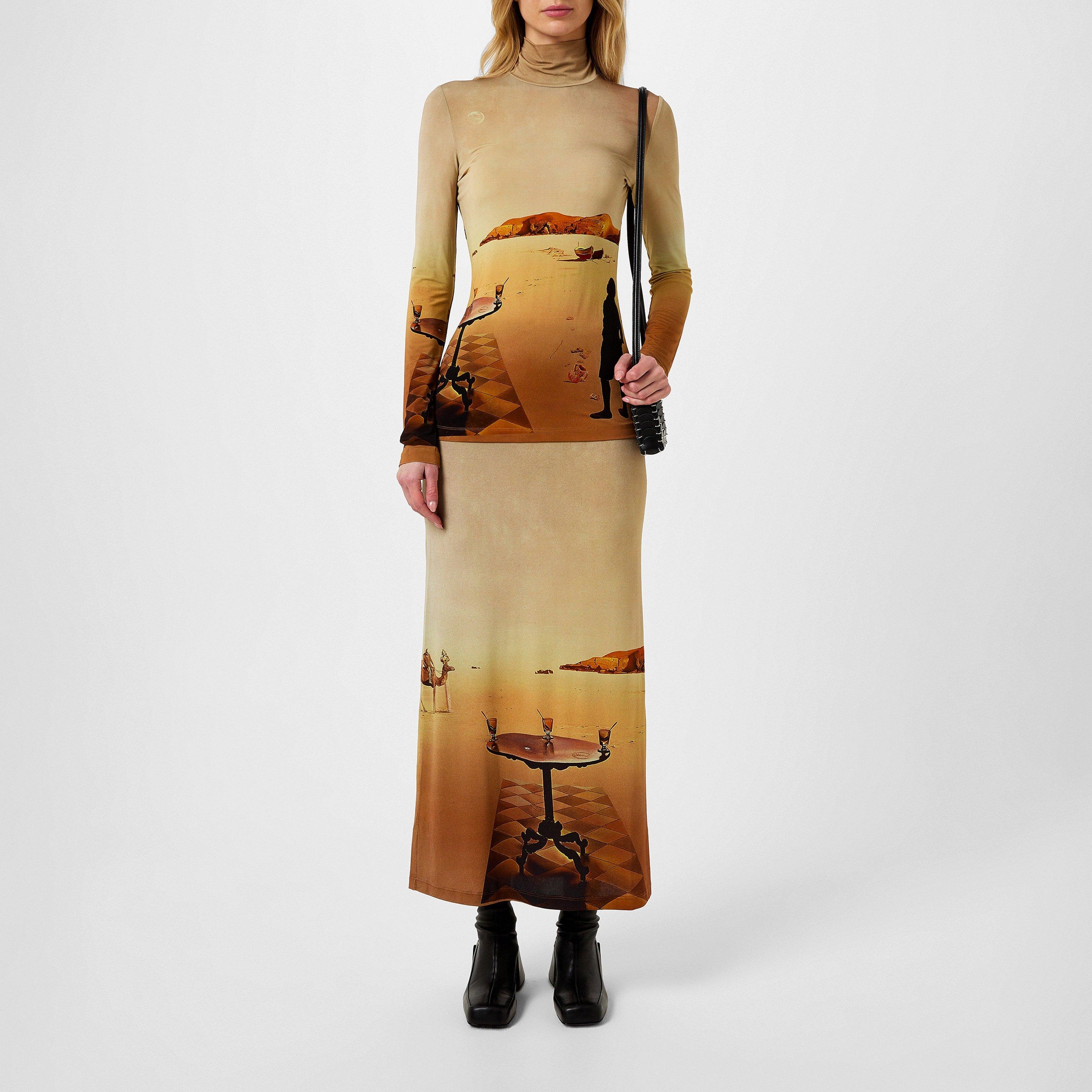 Table Sol - Rabanne - Women's Dali Sun Table Print Crop Top - 4