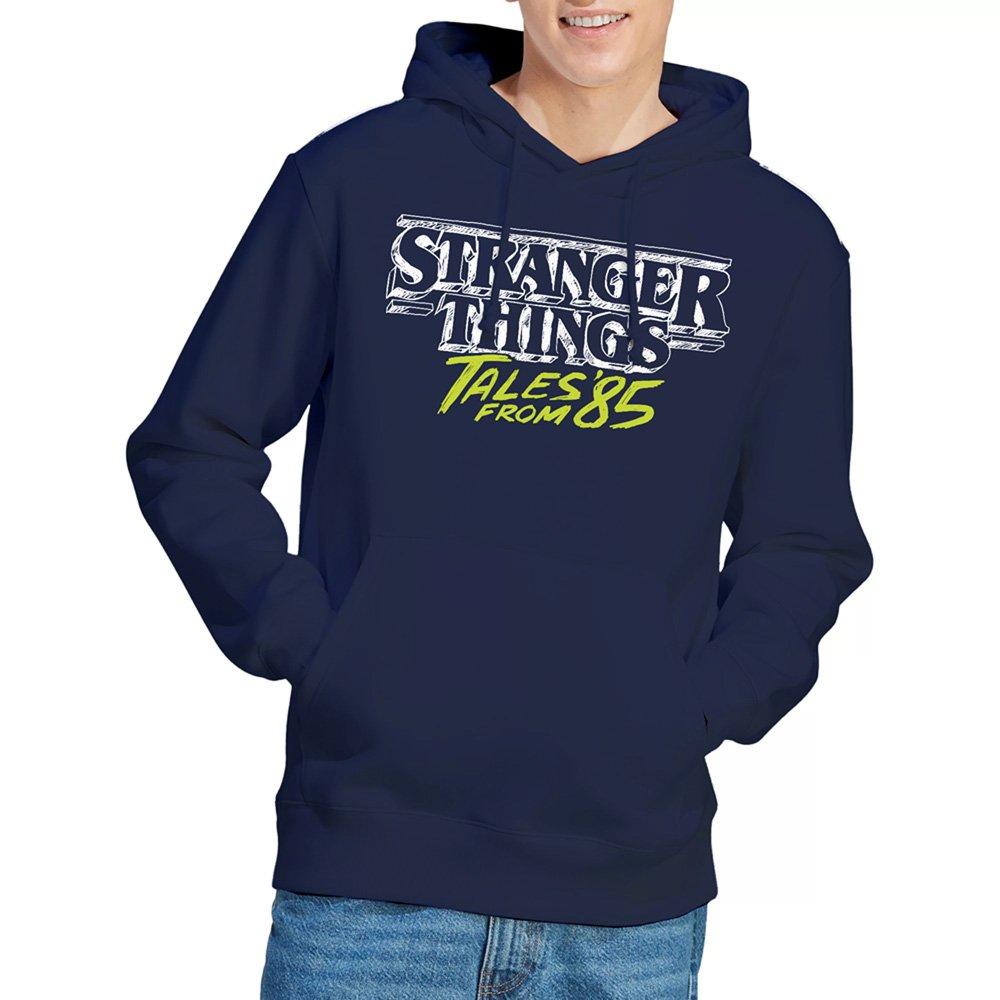 Navy - Stranger Things - Stranger Things Tales From 85 Two Tone Logo Hoodie - 1