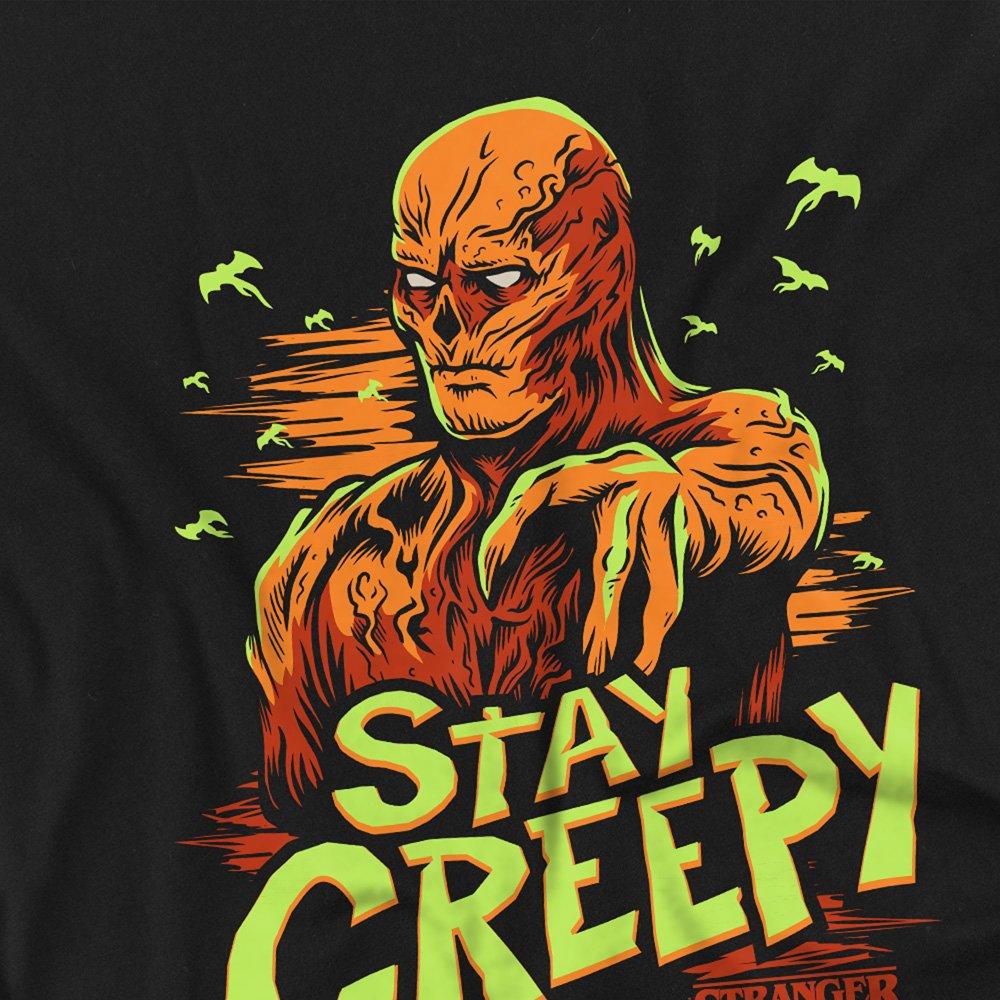 Black - Stranger Things - Stranger Things Vecna Stay Creepy Kids Sweatshirt - 2