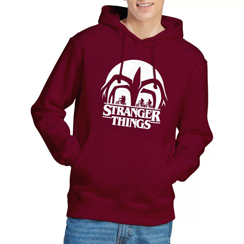 Burgundy - Stranger Things - Stranger Things Mindflayer Silhouette Hoddie - 1