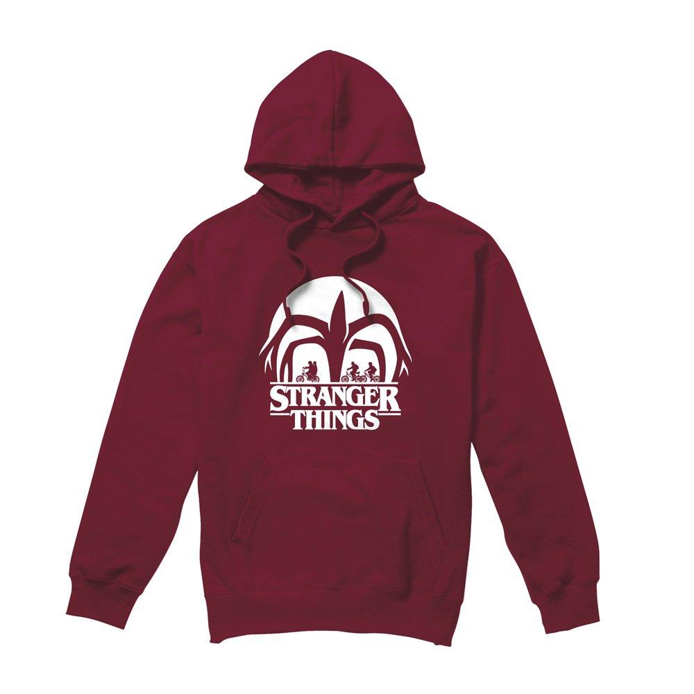 Burgundy - Stranger Things - Stranger Things Mindflayer Silhouette Hoddie - 4