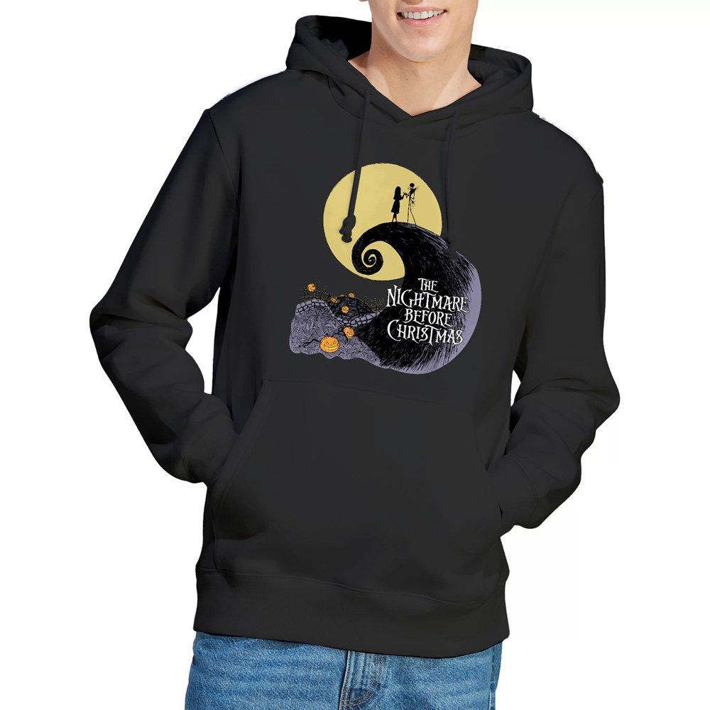 Black - The Nightmare before Christmas - The Nightmare Before Christmas Moon Silhouette Hoo - 1