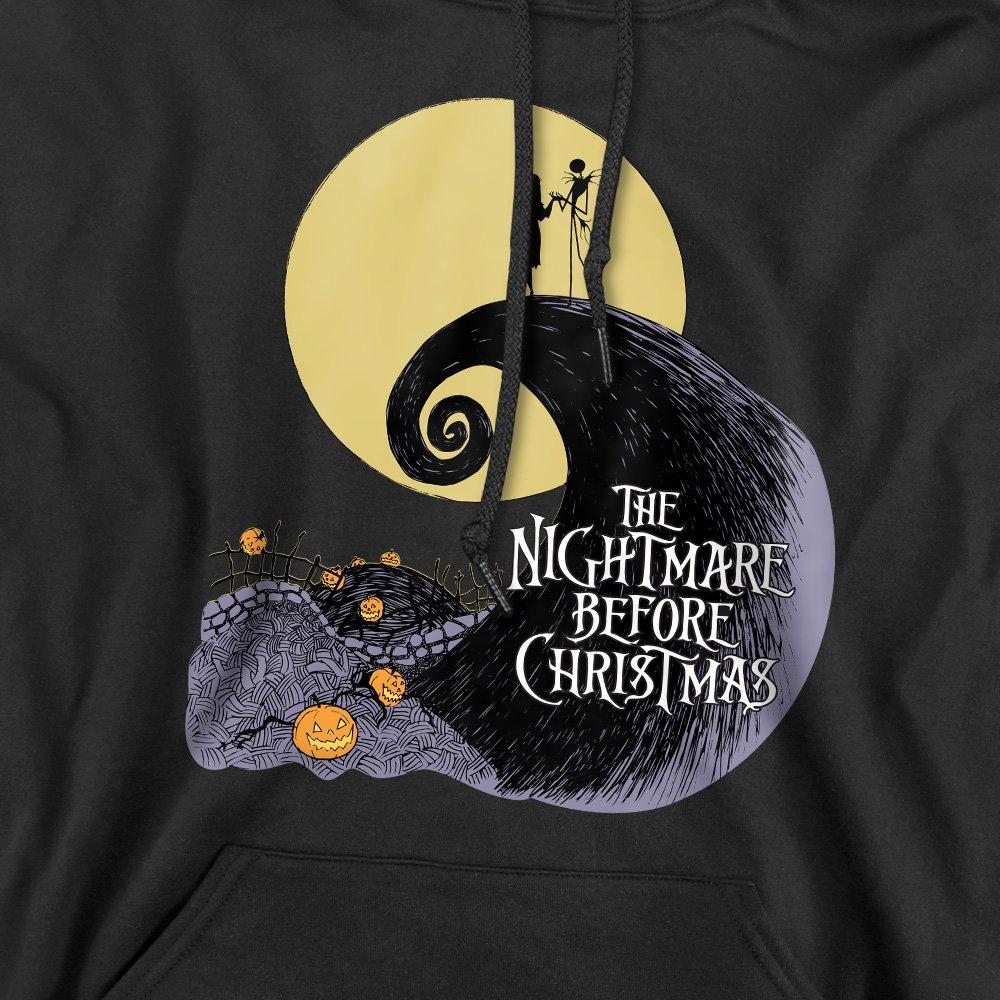 Black - The Nightmare before Christmas - The Nightmare Before Christmas Moon Silhouette Hoo - 2