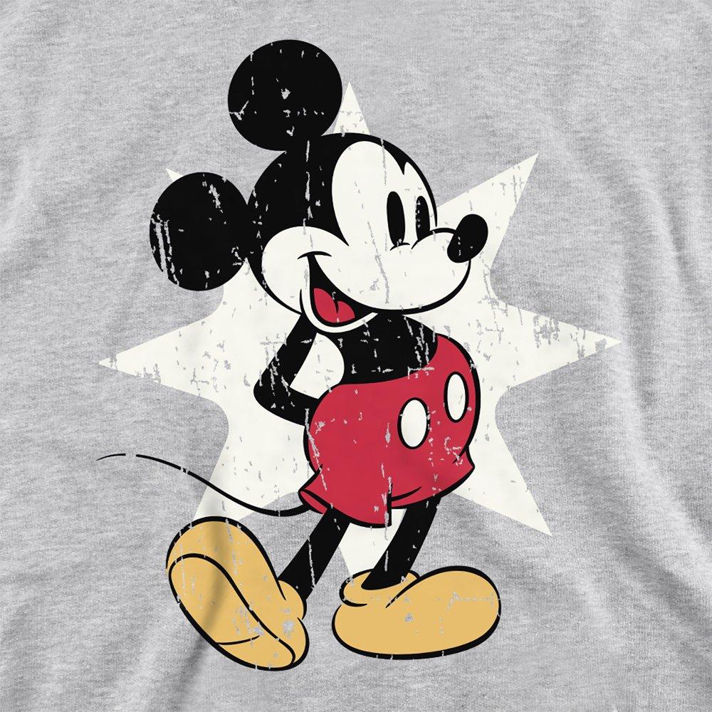 Light Grey - Disney - Mickey Mouse Retro Star Sweatshirt Athletic Heath - 2