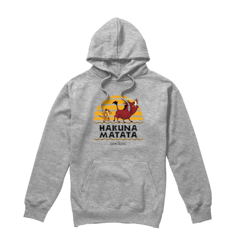 Light Grey - Disney - Lion King Pumbaa Timon Hakuna Matata Hoodie Athle - 4