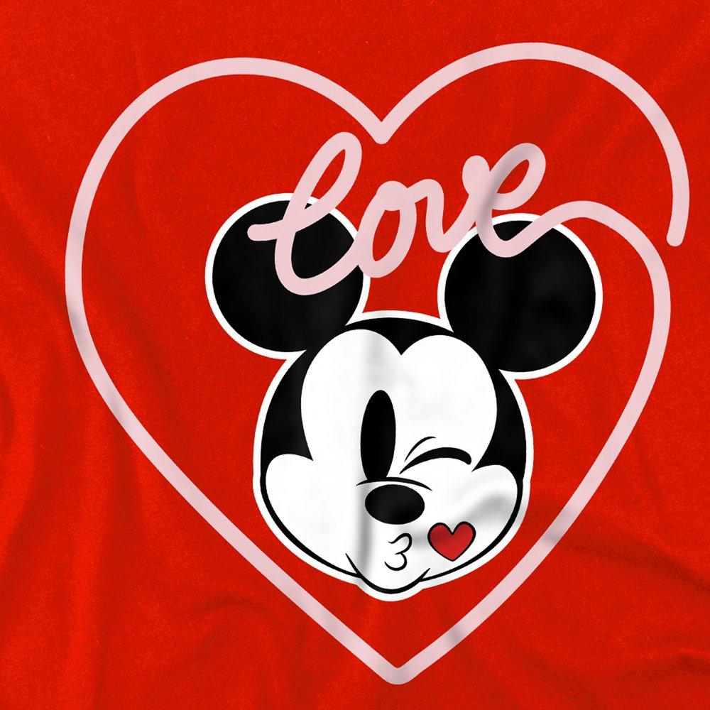 Red - Disney - Mickey Love Kiss Kids Sweatshirt Red - 2