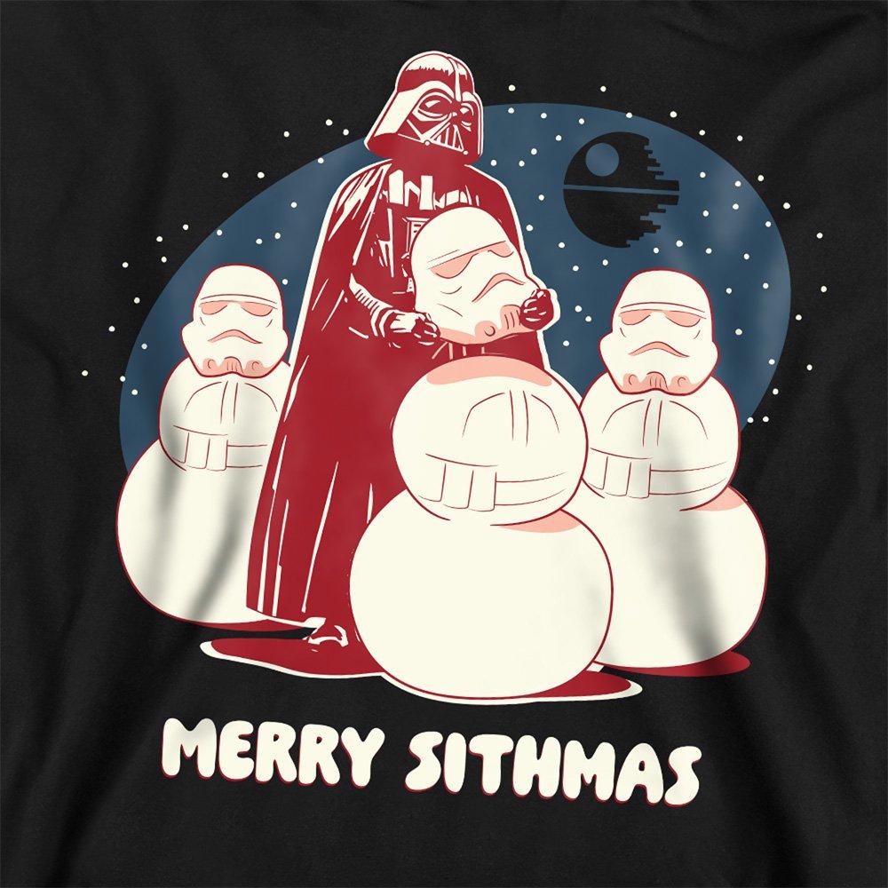 Black - Star Wars - Star Wars Darth Vader Merry Sithmas Christmas Swea - 2