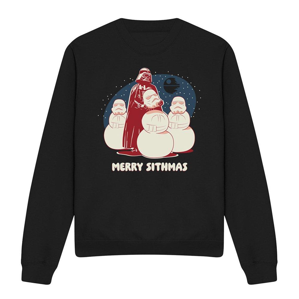 Black - Star Wars - Star Wars Darth Vader Merry Sithmas Christmas Swea - 4