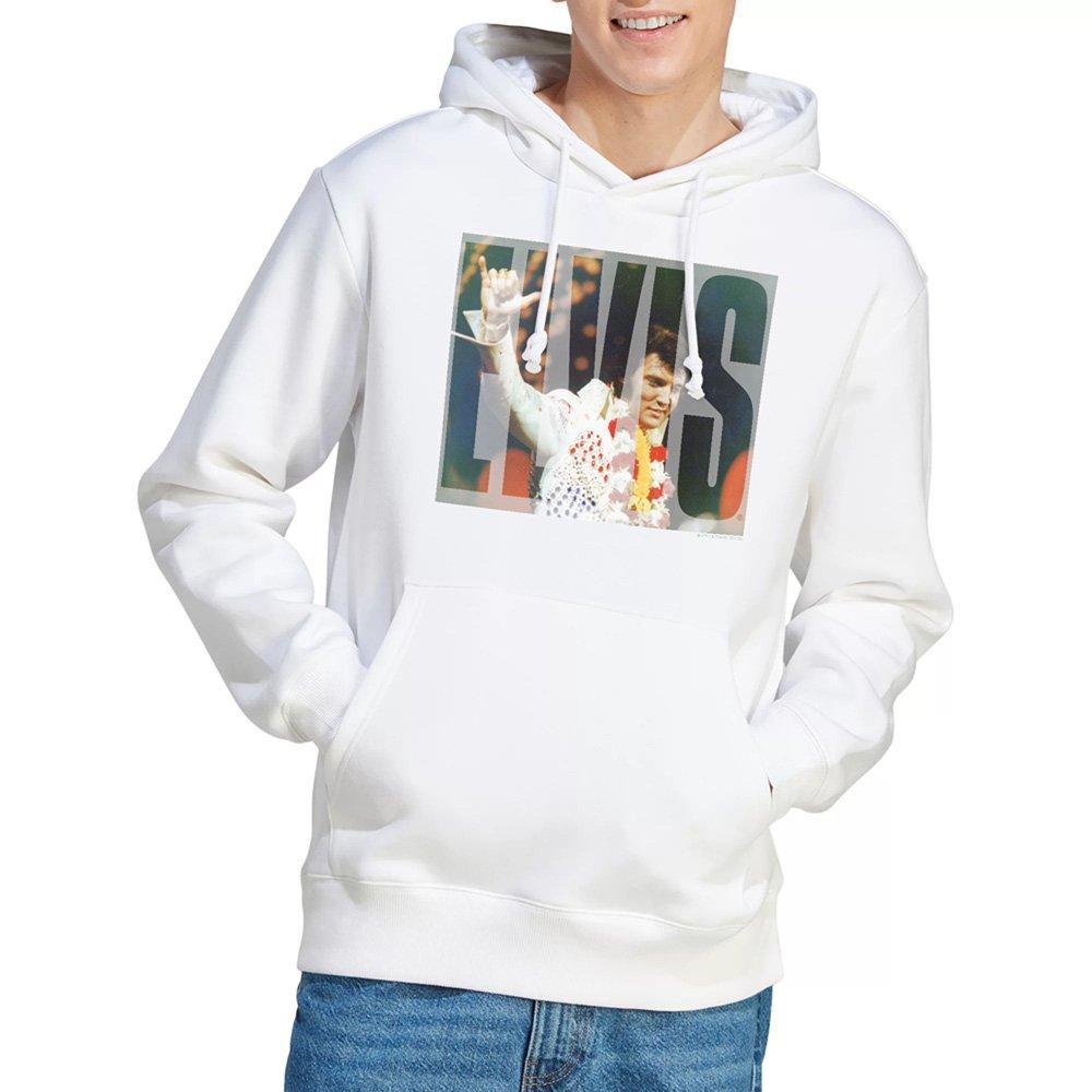 Elvis Presley Men's Aloha Knockout Hoodie White - XXL