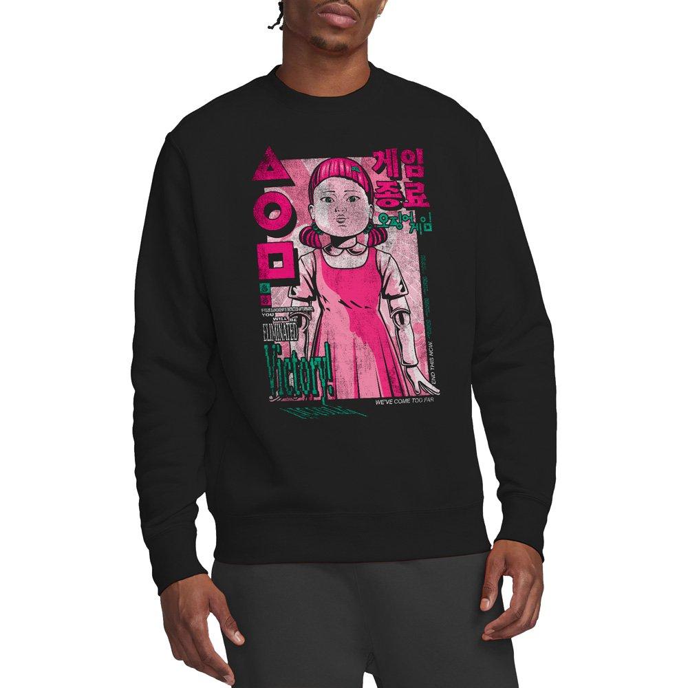 Squid Game Men's Young-Ee Comic Anime Sweatshirt Black - XL