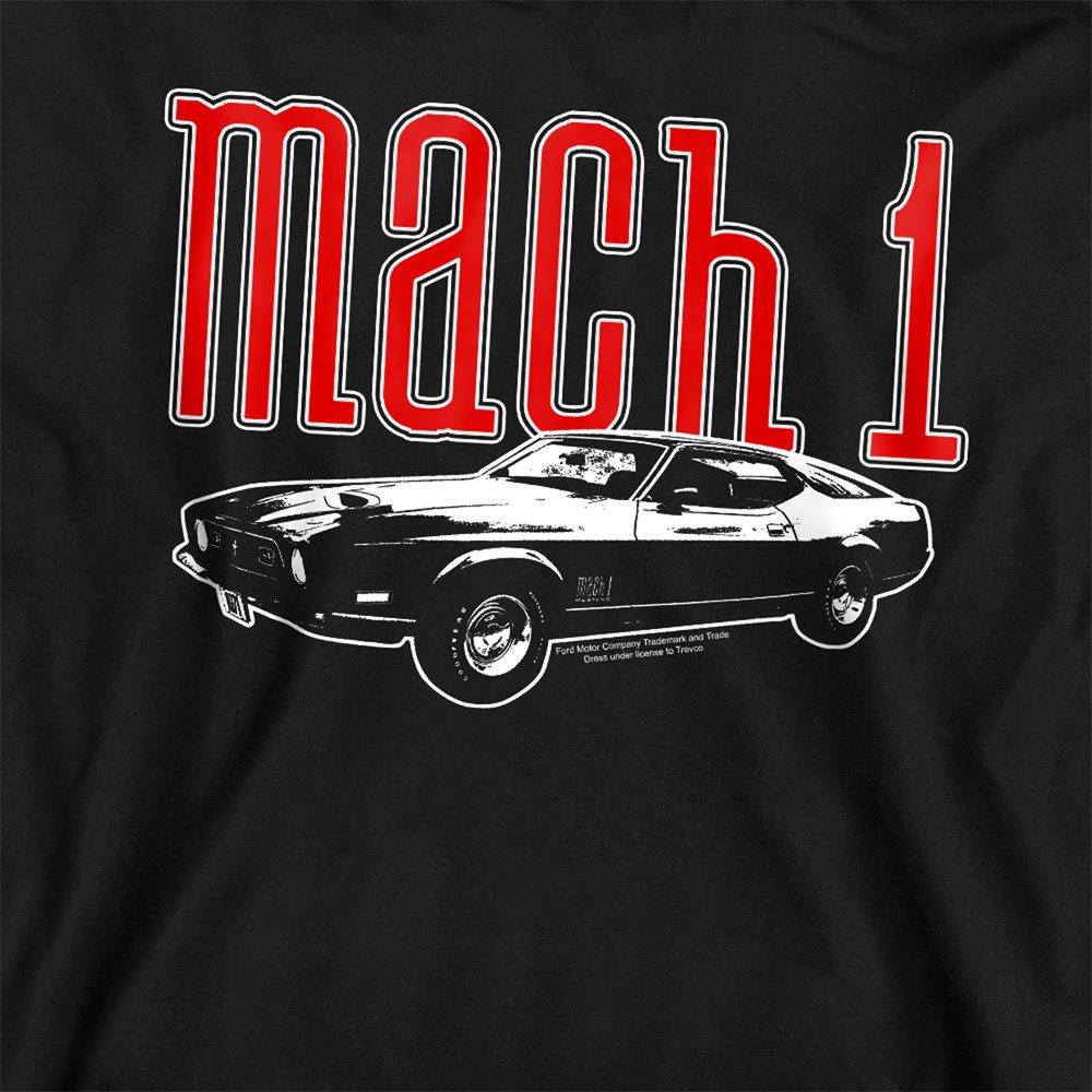 Black - Ford - Ford Mustang Mach 1 Youth Pull-Over Hoodie Black - 2