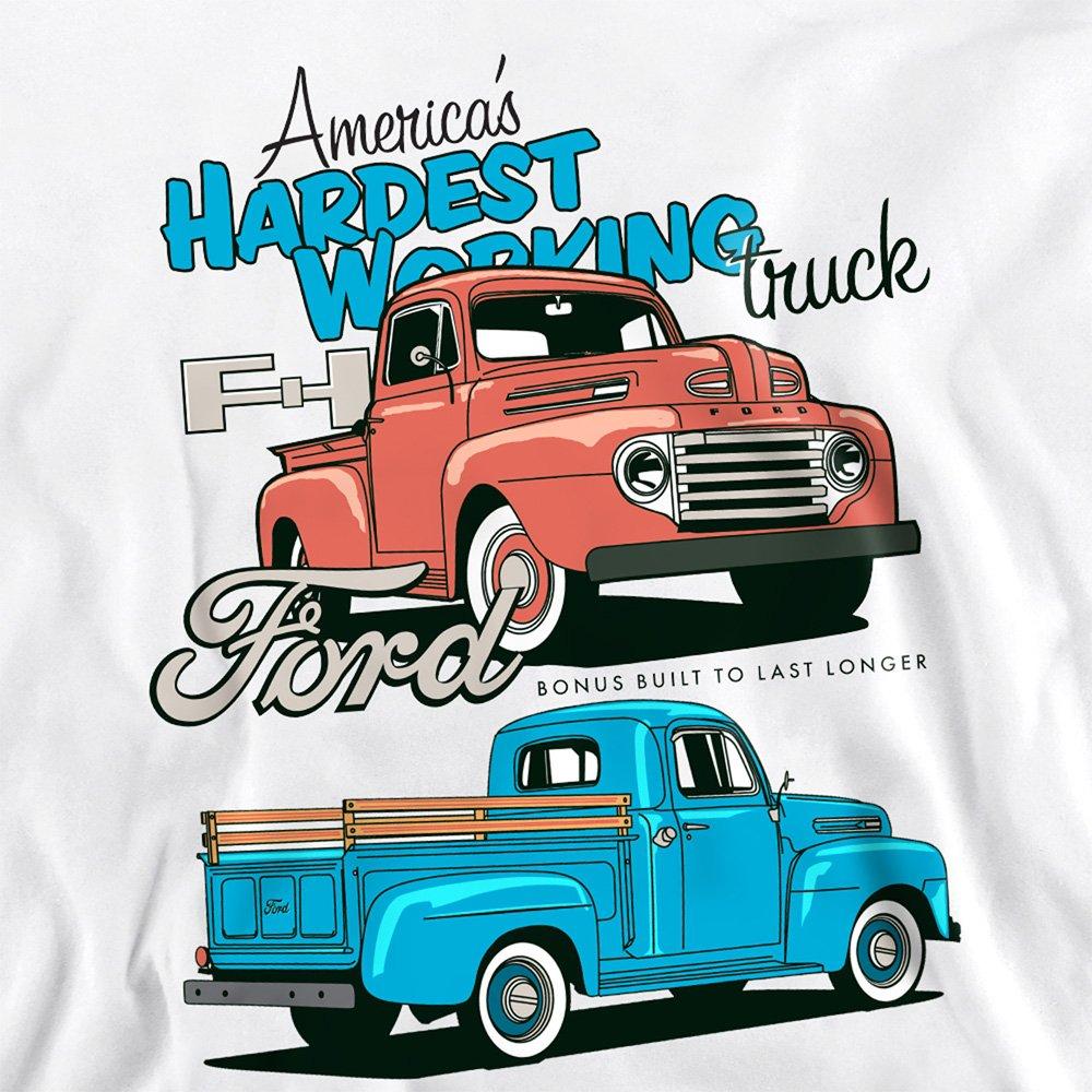 White - Ford - Ford Hardest Working Sweatshirt White - 2