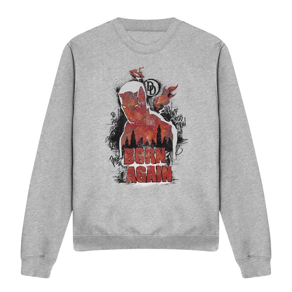 Grey - Marvel - Daredevil Born Again Matt Murdock Graffiti Sweatsh - 4