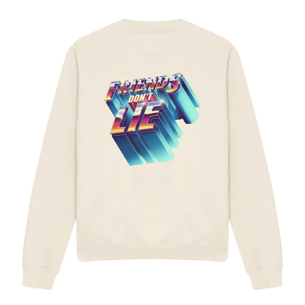 Beige - Stranger Things - Stranger Things Friends DonT Lie Sweatshirt Natu - 4