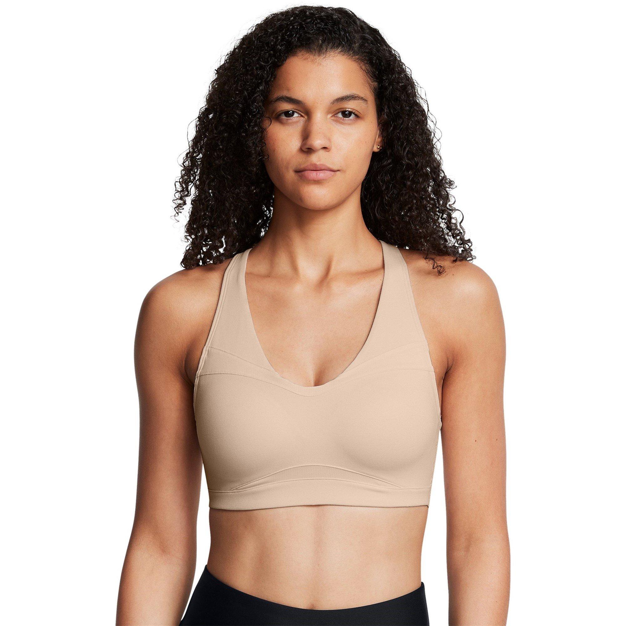 Smeđa - Under Armour - SmartFoam Evolution Mid-Support Sports Bra Womens - 3