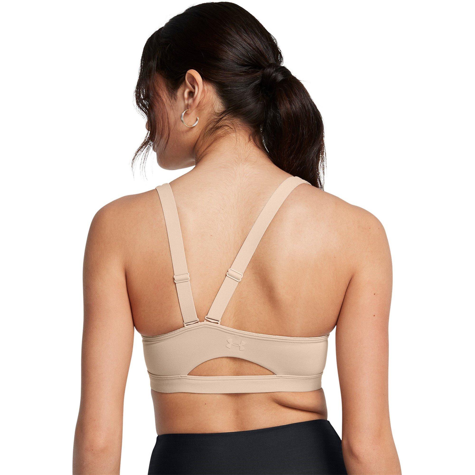 Smeđa - Under Armour - SmartFoam Evolution Mid-Support Sports Bra Womens - 6