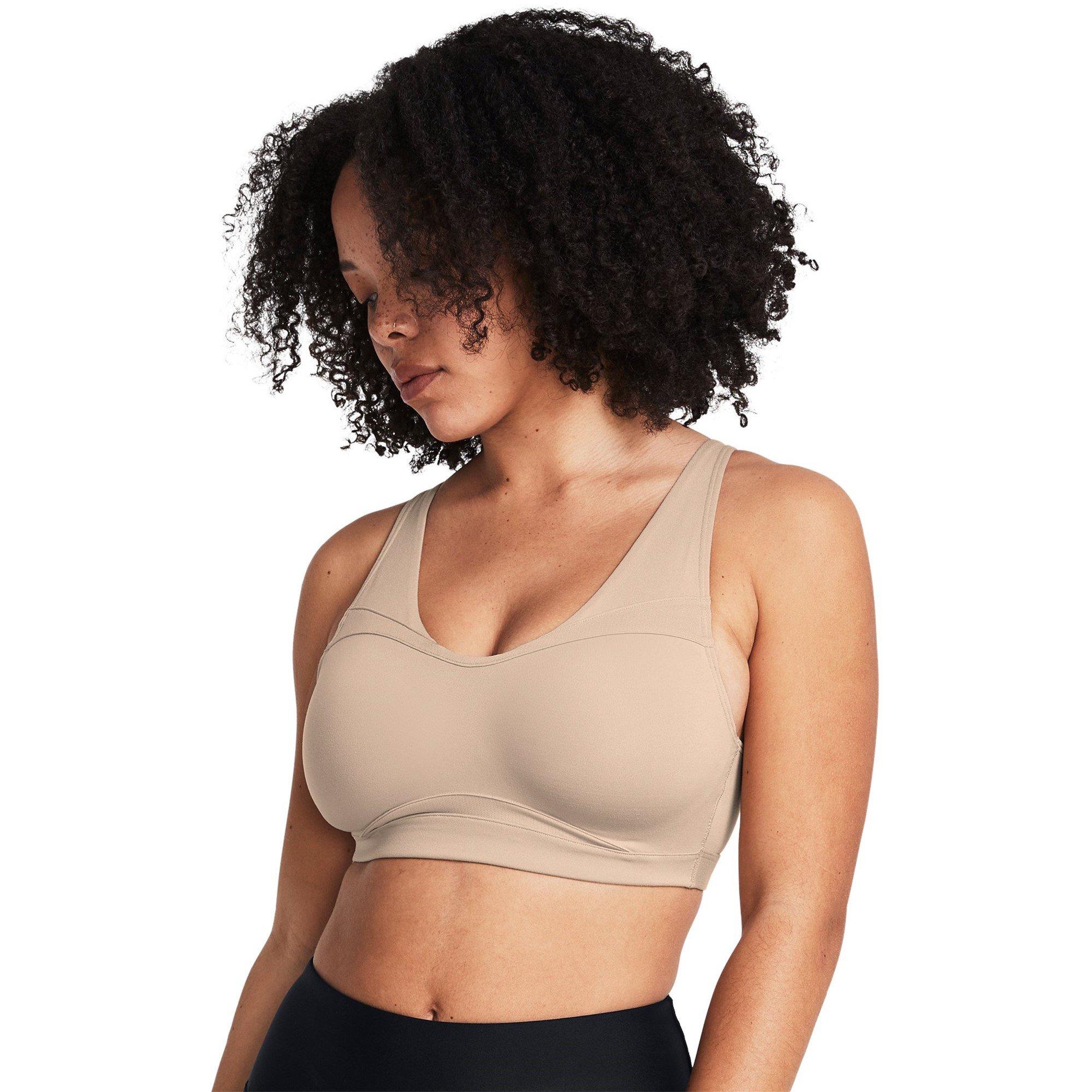 Smeđa - Under Armour - SmartFoam Evolution Mid-Support Sports Bra Womens - 7