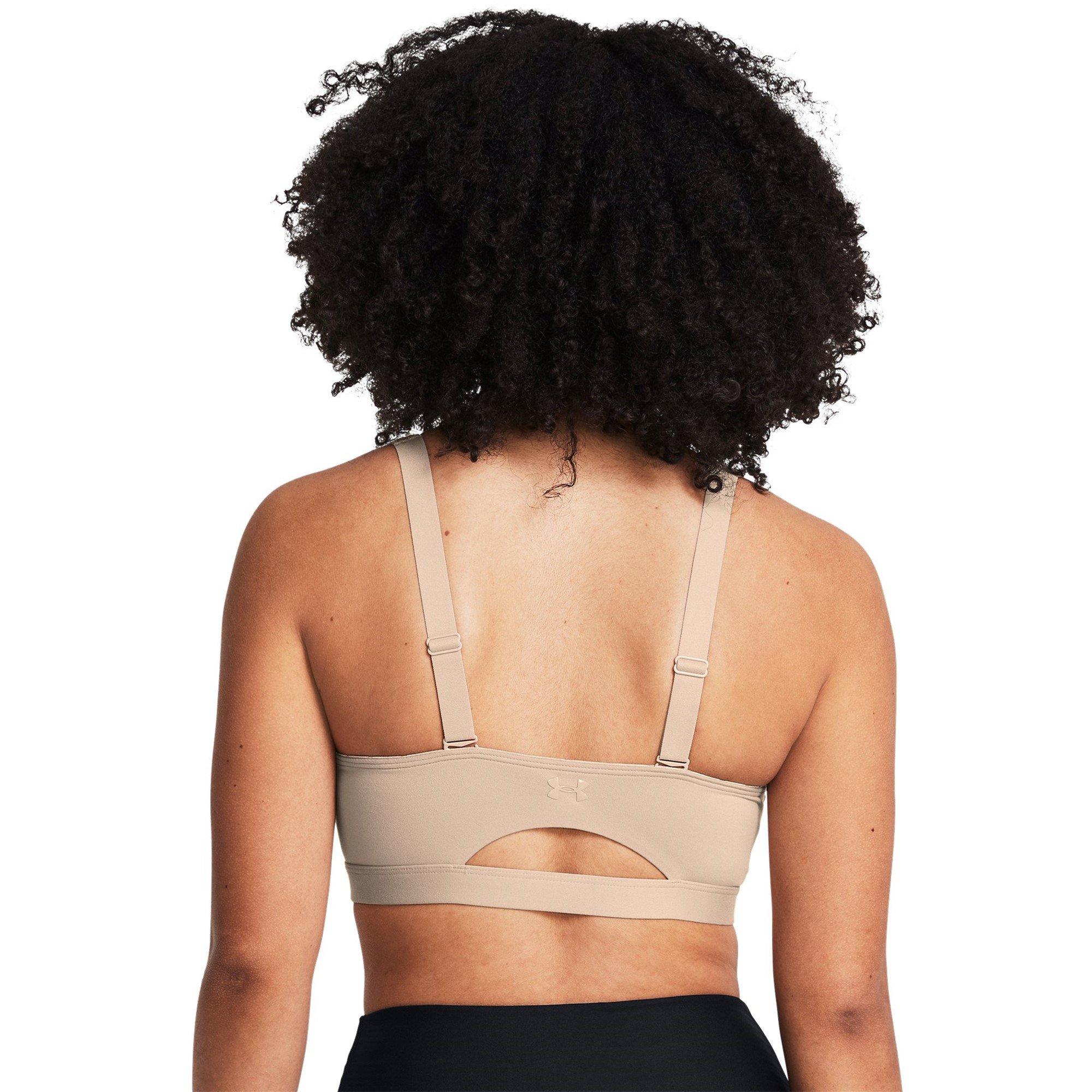 Smeđa - Under Armour - SmartFoam Evolution Mid-Support Sports Bra Womens - 8