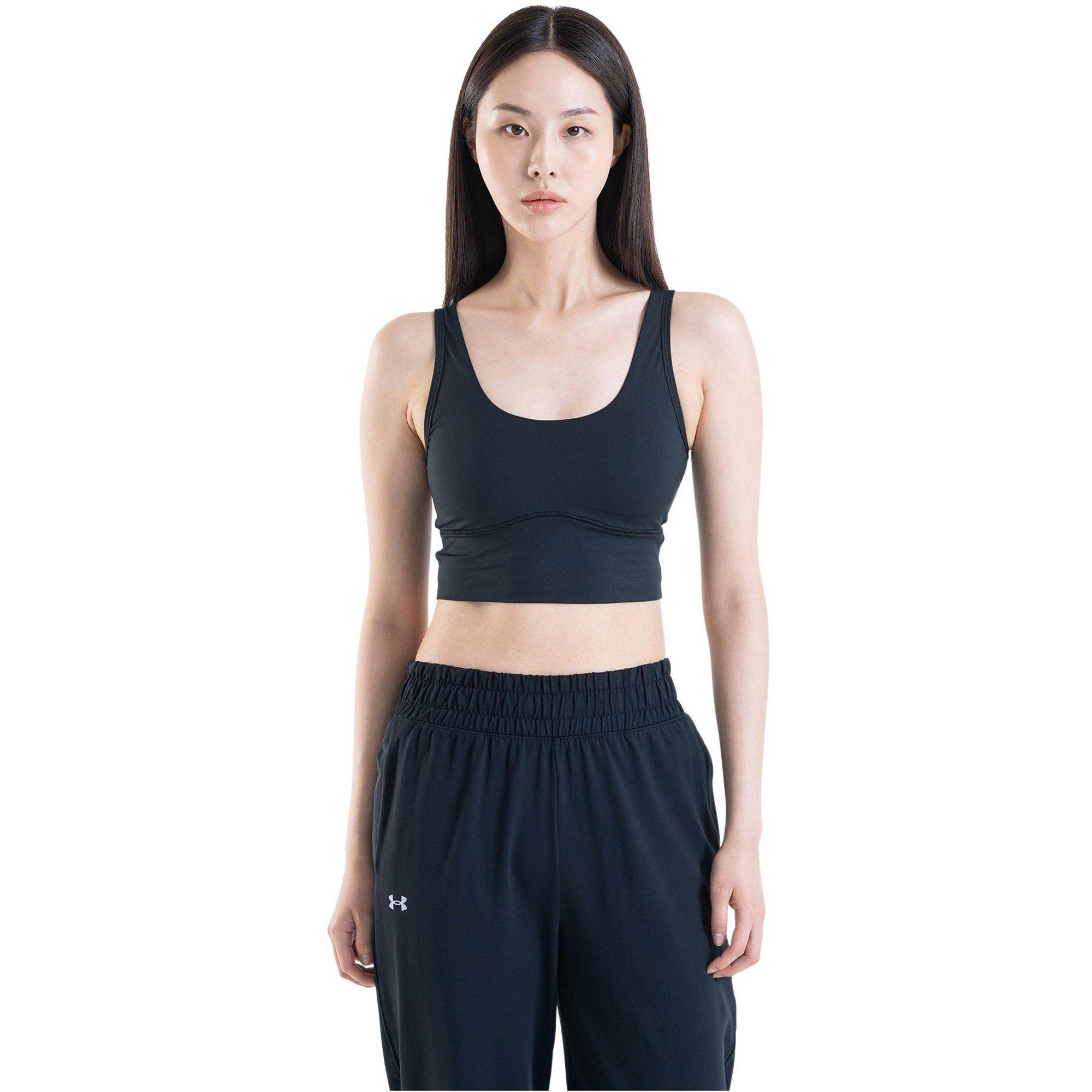 Crna - Under Armour - Meridian Fitted Crop Tank Womens - 5