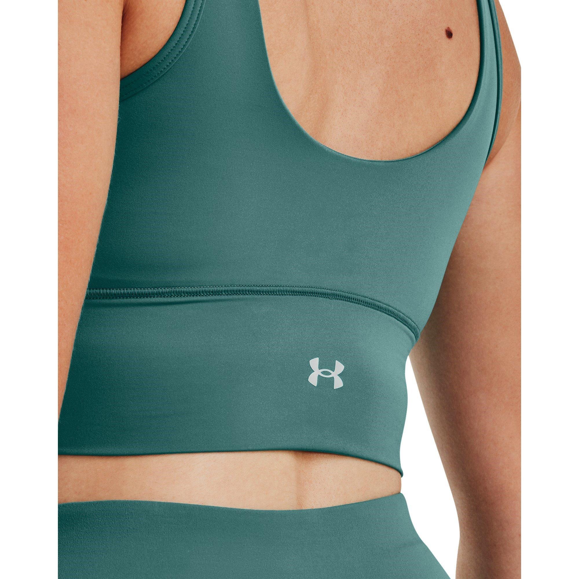 Green - Under Armour - Meridian Fitted Crop Tank Womens - 5