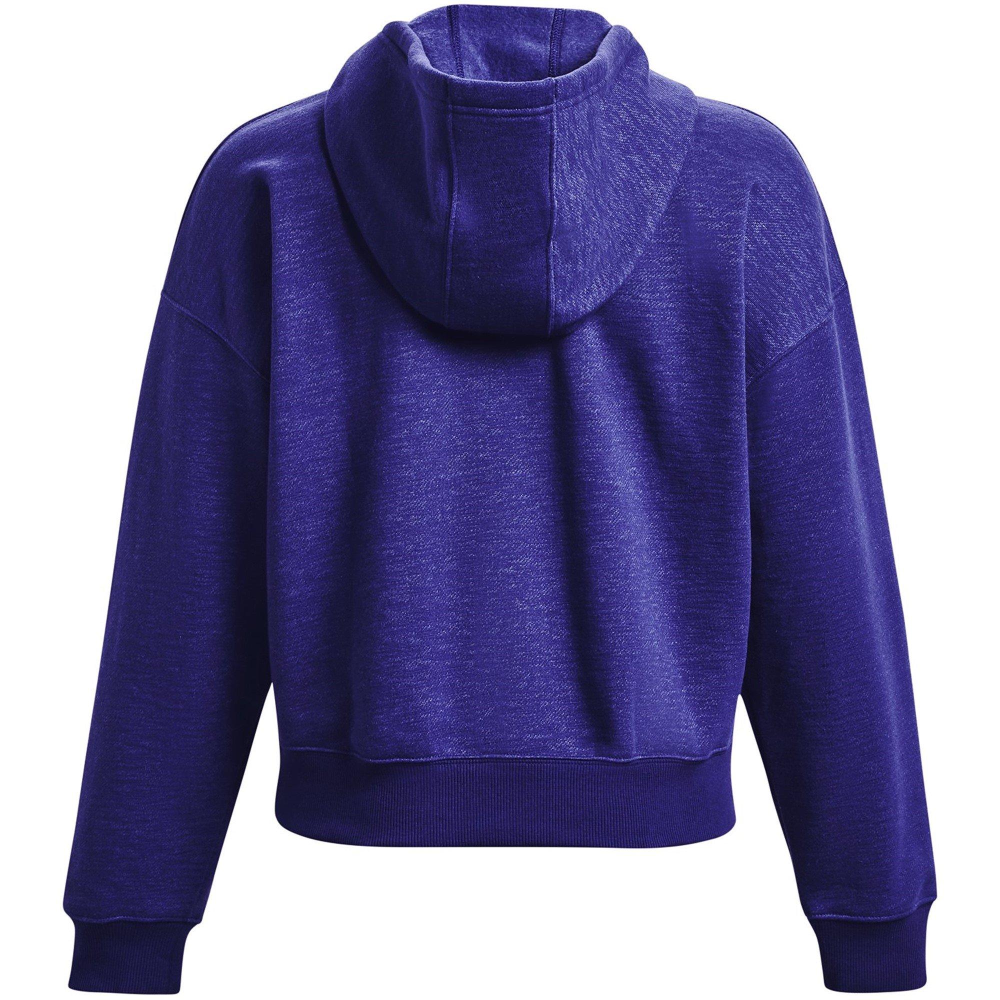 Blue - Under Armour - Essential Script Hoodie Womens - 6