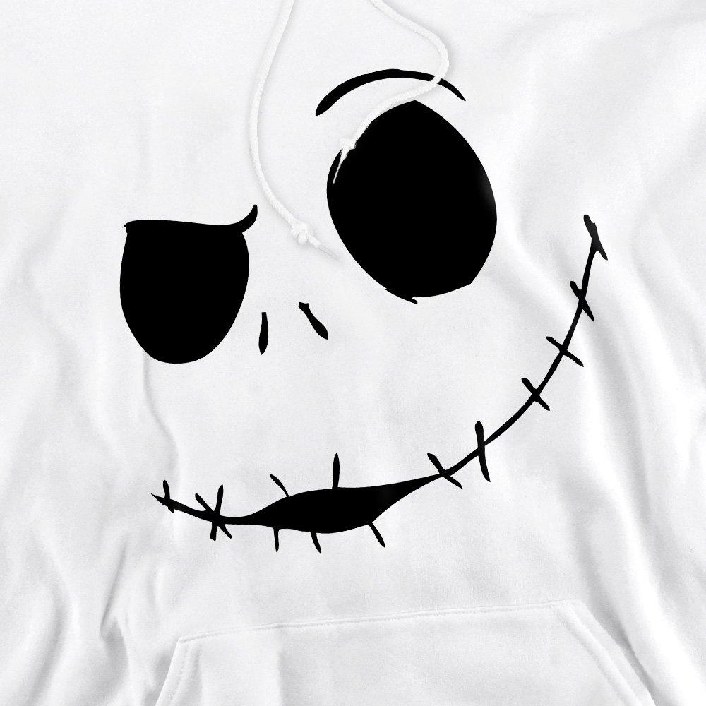 White - The Nightmare before Christmas - The Nightmare Before Christmas Jack Face Hoodie Wh - 2