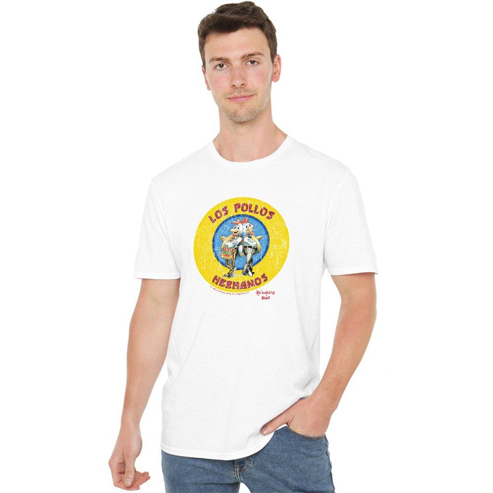 White - Breaking Bad - Breaking Bad Los Pollos Hermanos T Shirt White - 1