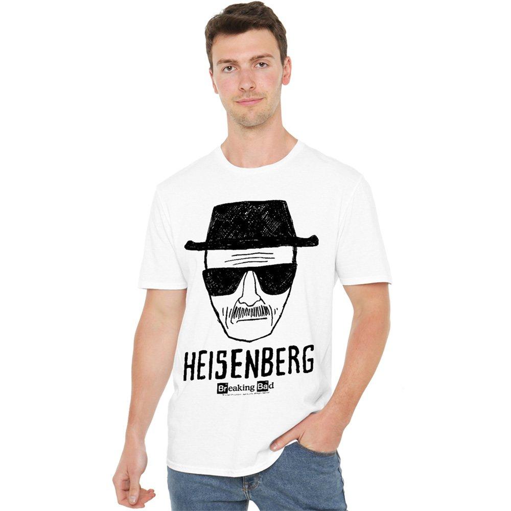 White - Breaking Bad - Breaking Bad Heisenberg T Shirt White - 1