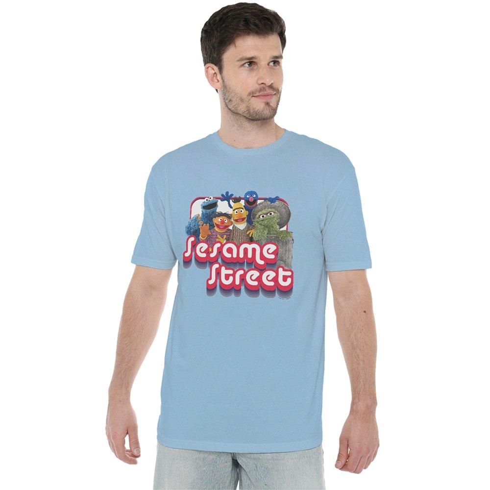 Light Blue - Sesame Street - Sesame Street Groovy Group T Shirt Light Blue - 1