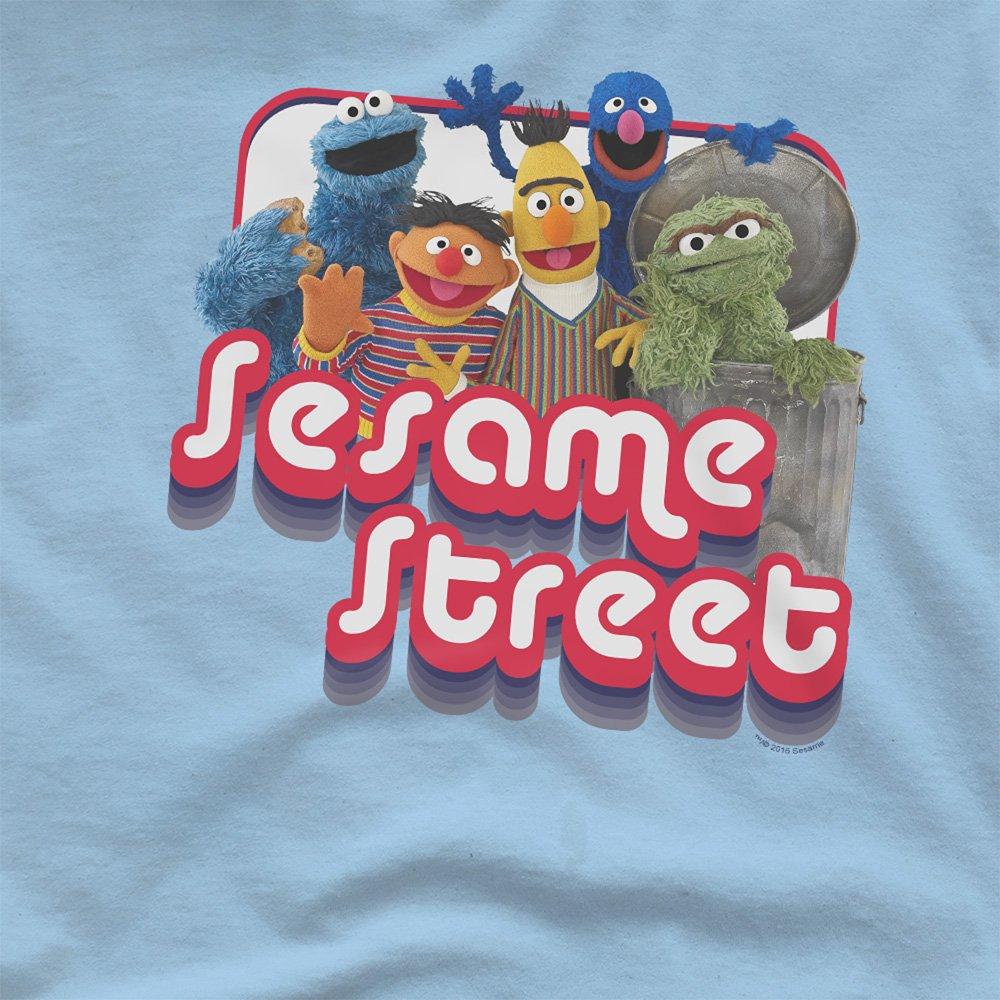 Light Blue - Sesame Street - Sesame Street Groovy Group T Shirt Light Blue - 2