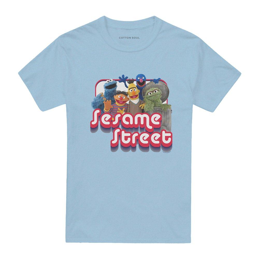 Light Blue - Sesame Street - Sesame Street Groovy Group T Shirt Light Blue - 4