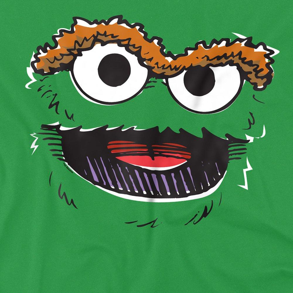 Green - Sesame Street - Sesame Street Oscar The Grouch Retro Sketch Face T - 2