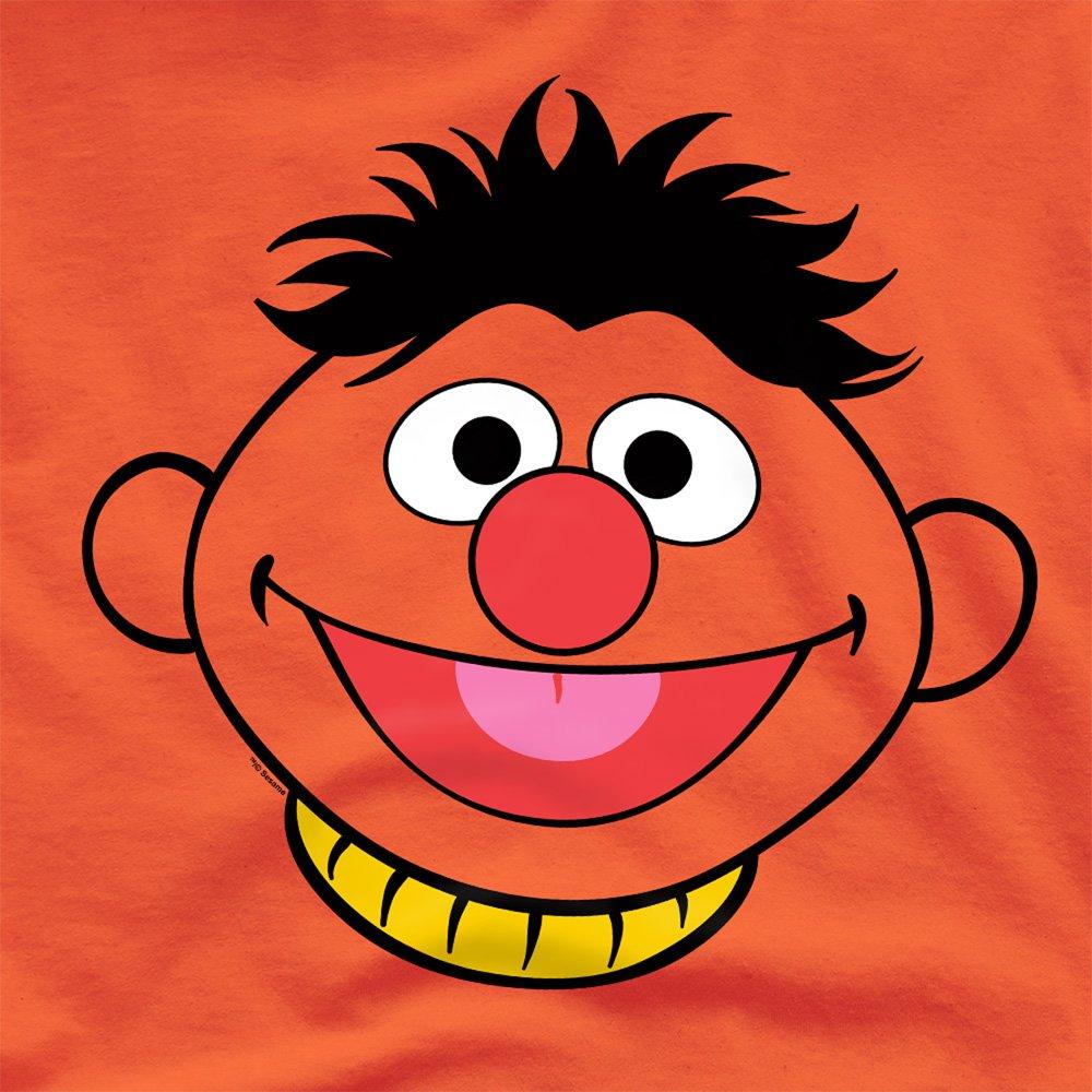 Orange - Sesame Street - Sesame Street Ernie Full Face T Shirt Orange - 2