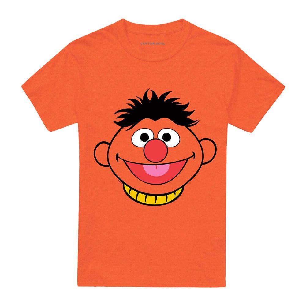 Orange - Sesame Street - Sesame Street Ernie Full Face T Shirt Orange - 4