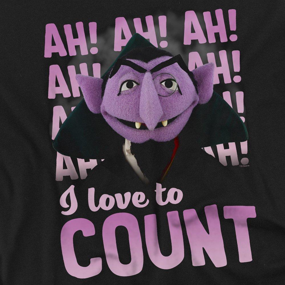 Black - Sesame Street - Sesame Street The Count Ah! Ah! Ah! T Shirt Black - 2