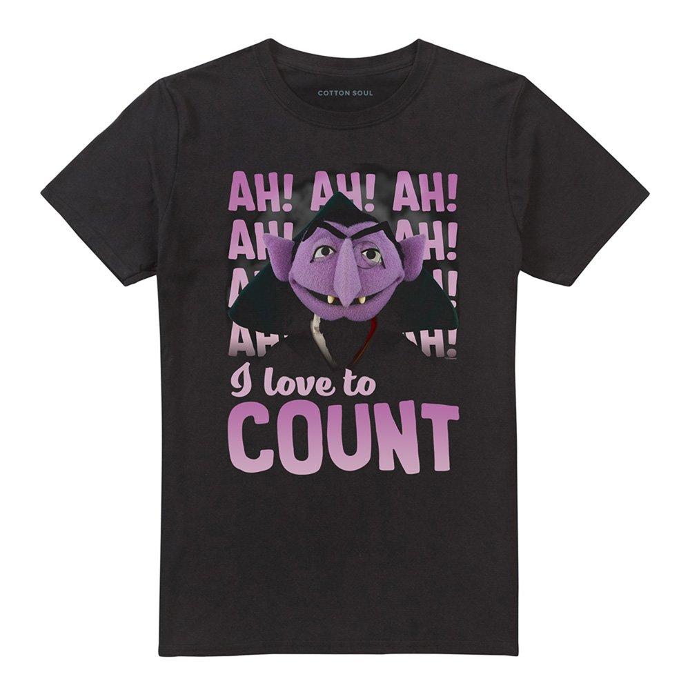 Black - Sesame Street - Sesame Street The Count Ah! Ah! Ah! T Shirt Black - 4